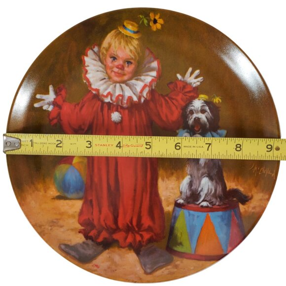 VTG Collector Plate "Tommy the Clown" 1982 Knowles China Co. Circus Decor. 1982 - Picture 6 of 6